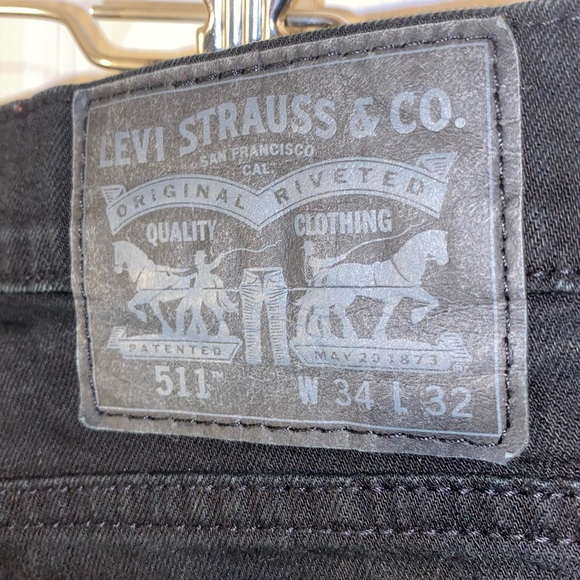 Levi’s 511 Black 34x32 Jeans - Picture 2 of 5
